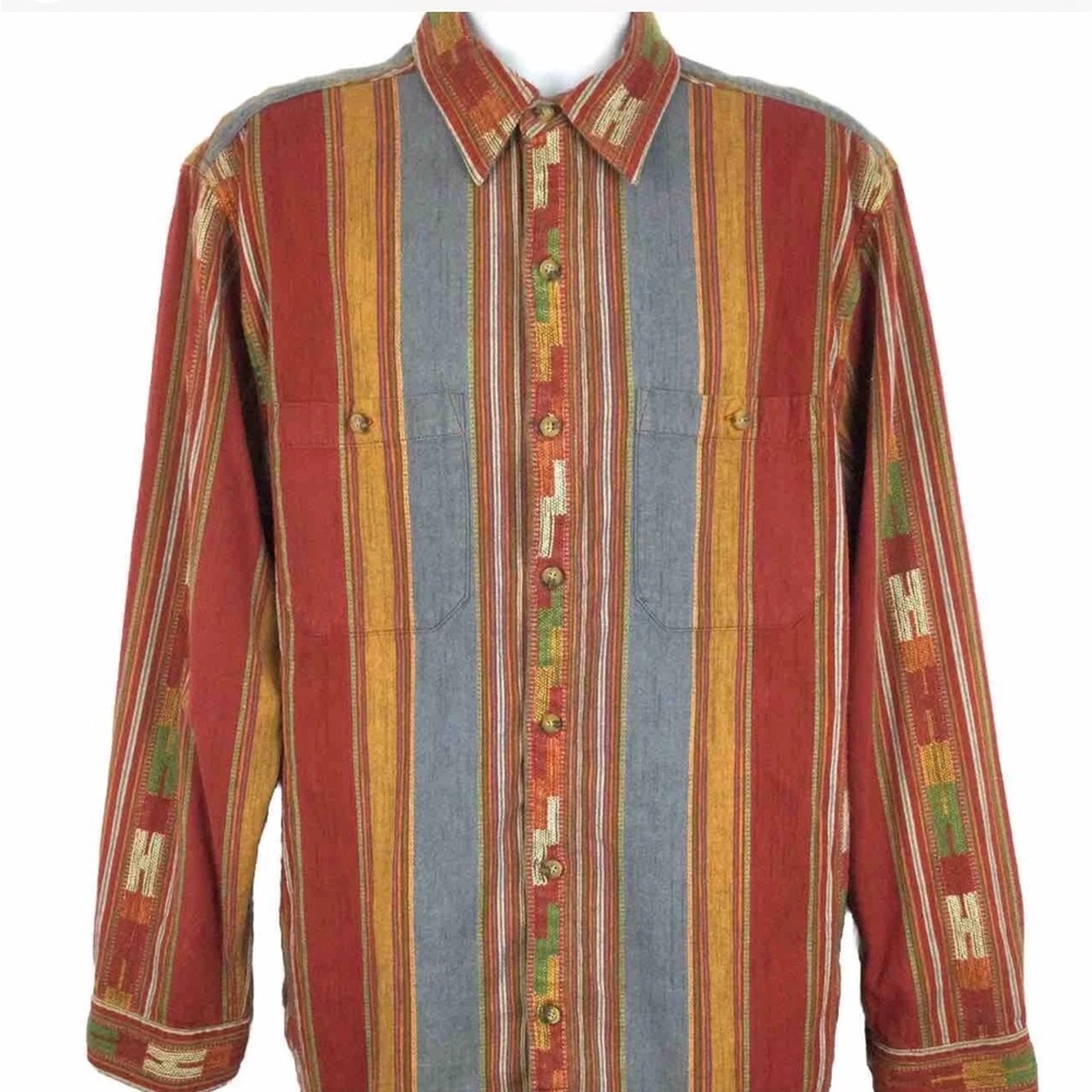 TERRITORY AHEAD Mens Long Sleeve Southwest Shirt